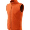 Fleece vesta unisex Next – farba oranžová