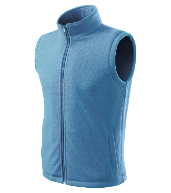 Fleece vesta unisex Next – farba svetlomodrá