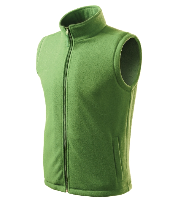 Fleece vesta unisex Next – farba hráškovo zelená