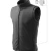 Fleece vesta unisex Next – farba oceľovo sivá 36 (brand label)