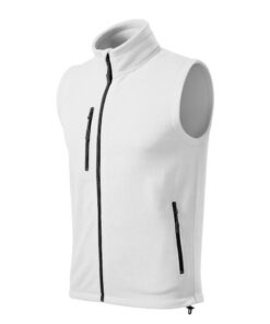 Fleece vesta unisex Exit – farba biela