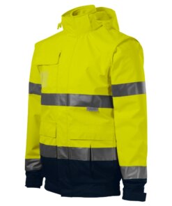 Bunda unisex HV Guard 4 in 1 – farba fluorescenčná žltá