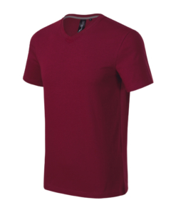 Tričko pánske Action V-neck – farba garnet