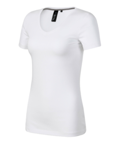 Tričko dámske Action V-neck – farba biela
