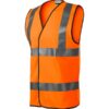 Bezpečnostná vesta unisex HV Bright – farba fluorescenčná oranžová