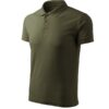 Polokošeľa pánska Pique Polo Free – farba military