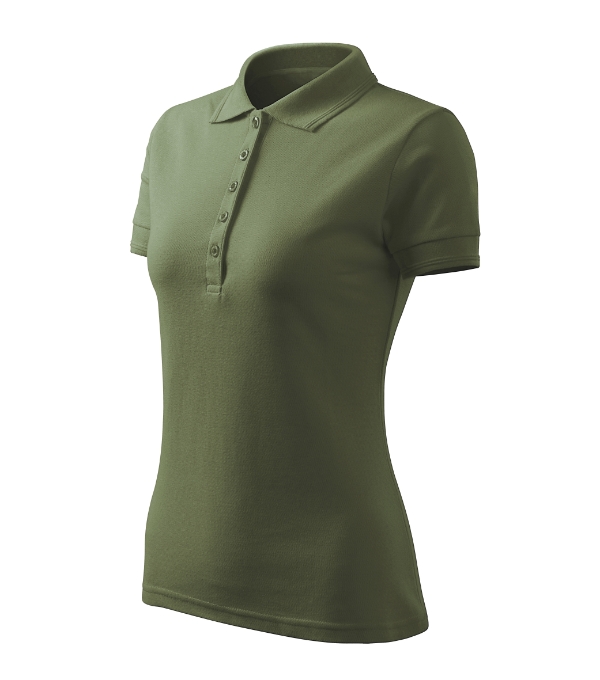 Polokošeľa dámska Pique Polo Free – farba khaki
