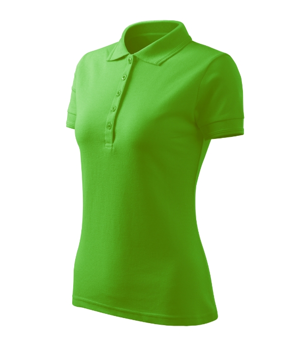 Polokošeľa dámska Pique Polo Free – farba green apple