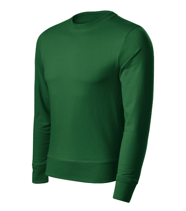 Mikina unisex Zero – farba fľaškovozelená