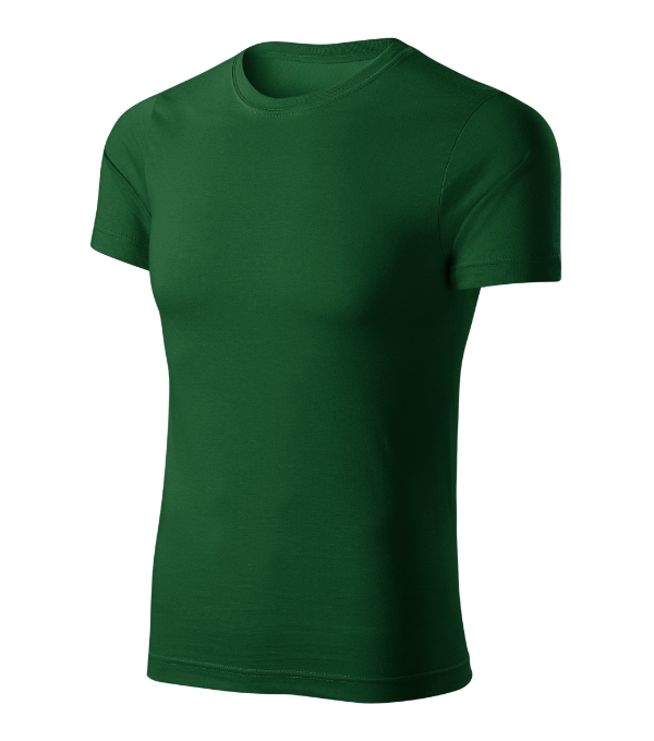Tričko unisex Peak – farba fľaškovozelená
