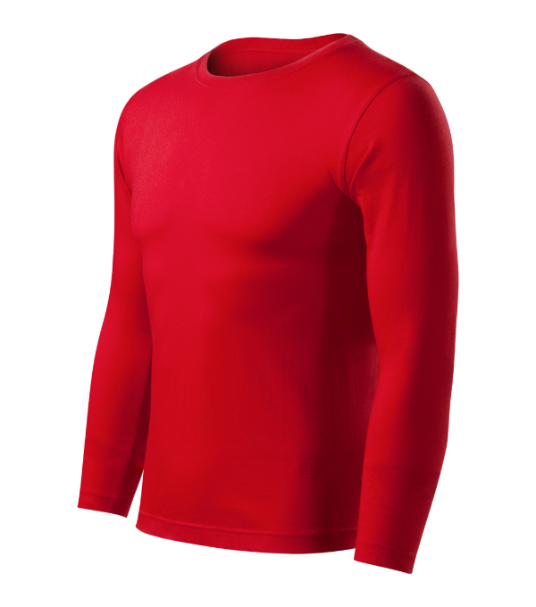 Tričko unisex Progress LS – farba červená