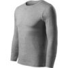 Tričko unisex Progress LS – farba tmavosivý melír