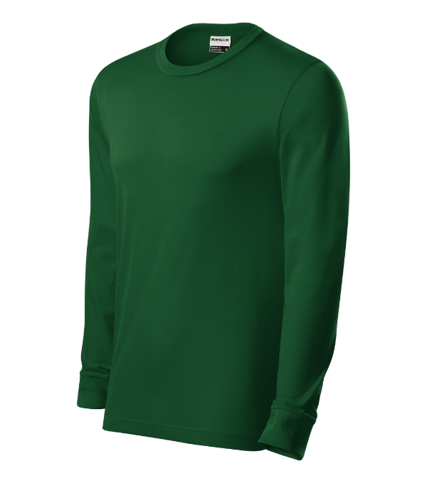 Tričko unisex Resist LS – farba fľaškovozelená 06 (brand label)