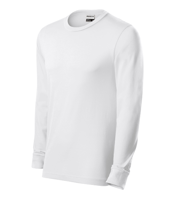 Tričko unisex Resist LS – farba biela 00 (brand label)