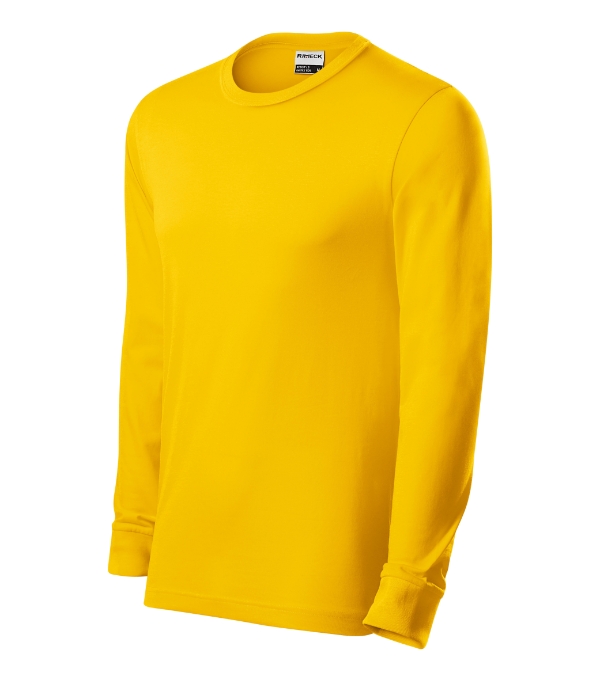 Tričko unisex Resist LS – farba žltá 04 (brand label)
