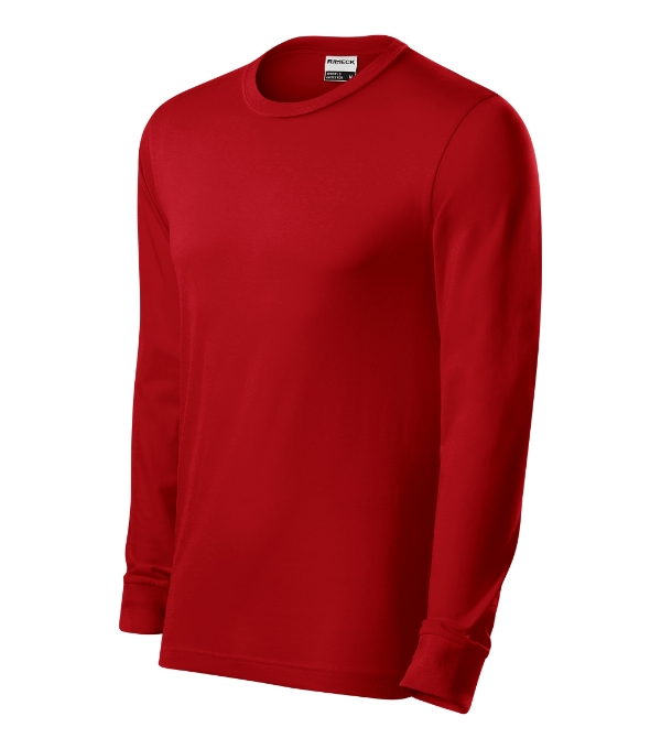 Tričko unisex Resist LS – farba červená 07 (brand label)