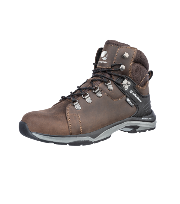 Členkové unisex BRIONE CTX MID – farba tmavo hnedá