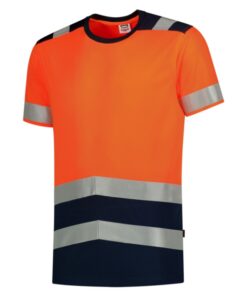 Tričko unisex T-Shirt High Vis Bicolor – farba fluorescenčná oranžová