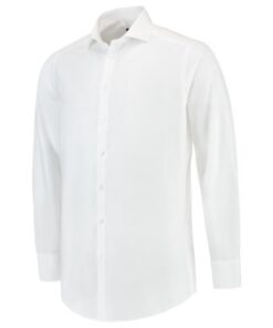 Košeľa pánska Fitted Stretch Shirt – farba biela