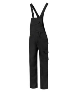 Pracovné nohavice s trakmi unisex Dungaree Overall Industrial – farba čierna