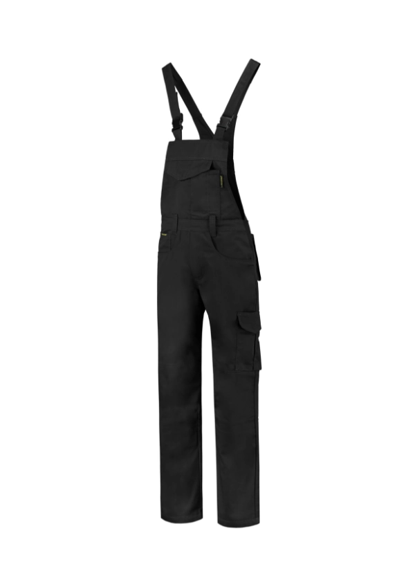 Pracovné nohavice s trakmi unisex Dungaree Overall Industrial – farba čierna