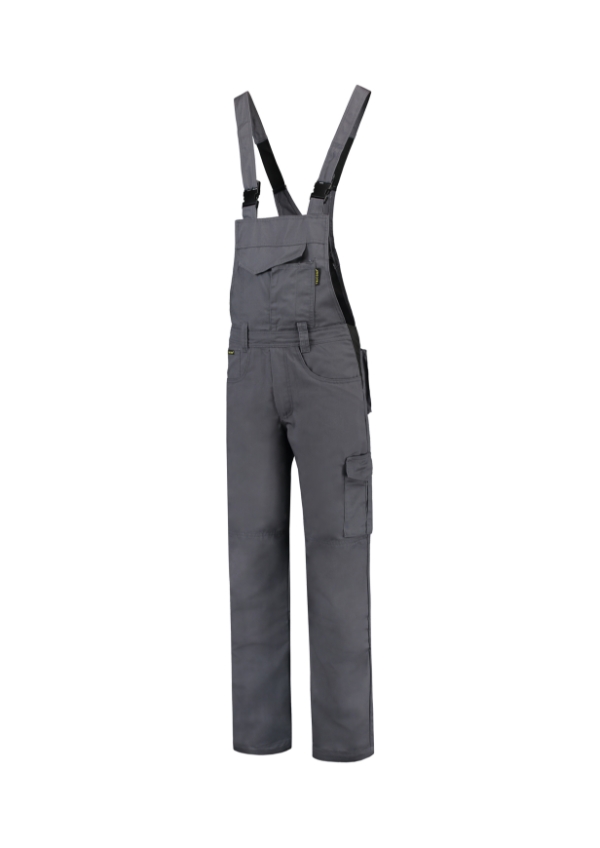 Pracovné nohavice s trakmi unisex Dungaree Overall Industrial – farba convoy gray