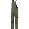 Pracovné nohavice s trakmi unisex Bib & Brace Twill Cordura – farba army